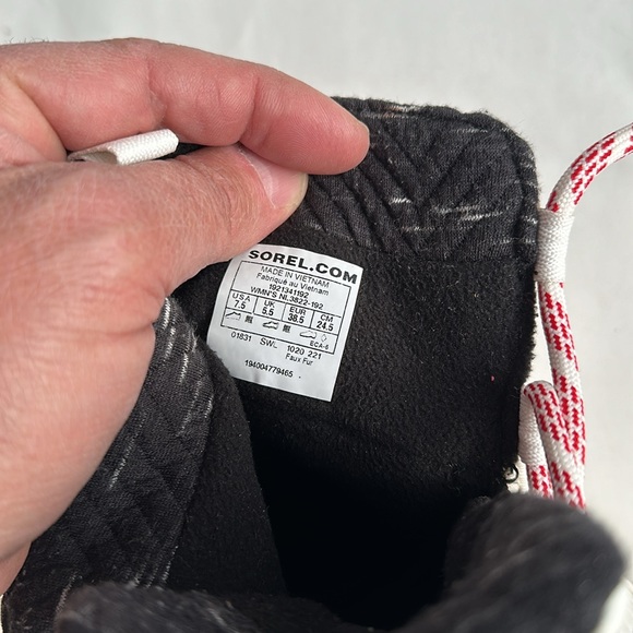 Sorel Whitney II Short Lace Boots-Blanc/Fawn- Sz 7.5 - Picture 16 of 16